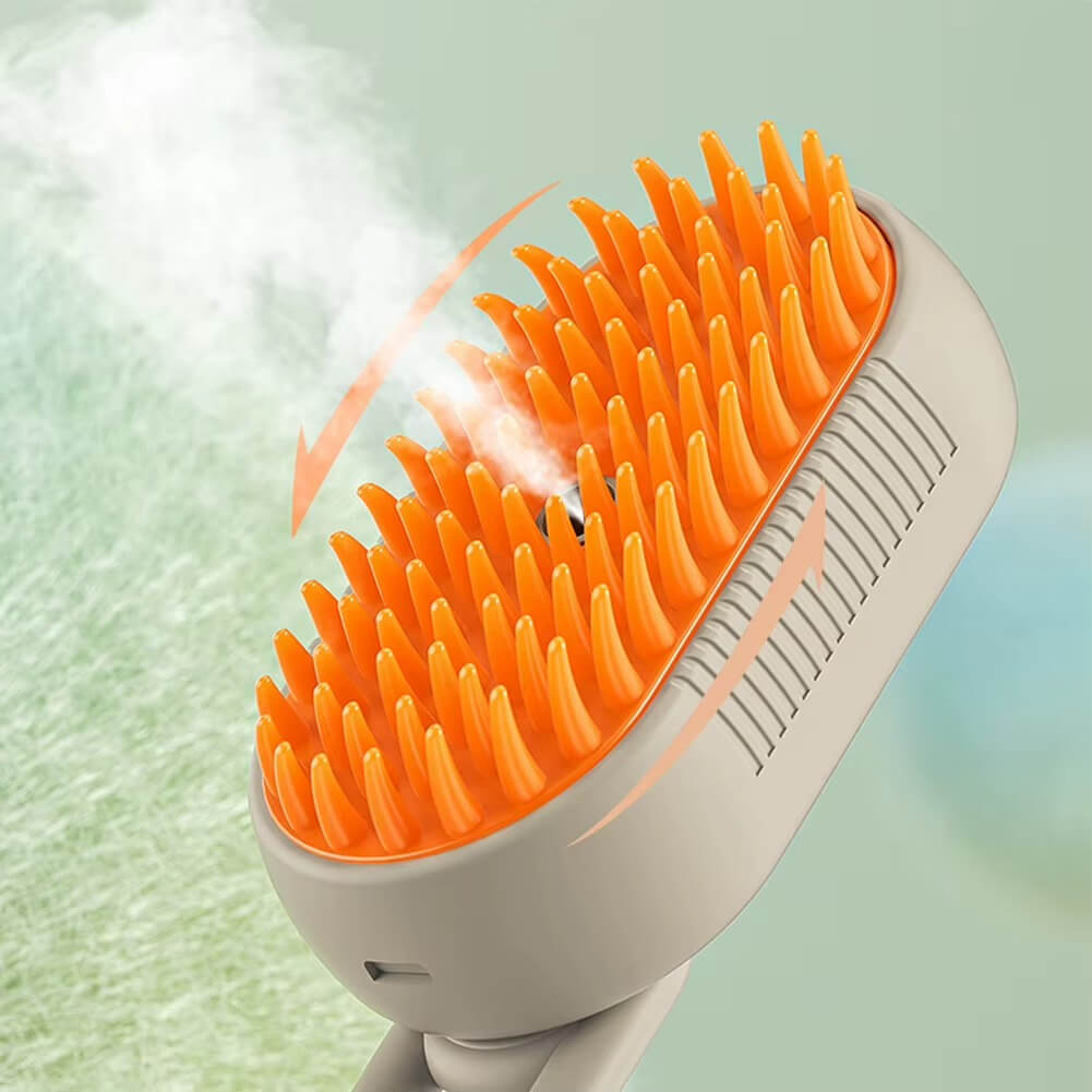 brosse a chat brosse brune avec la vapeur