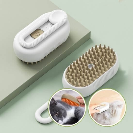 brosse à chat - couleur blanche