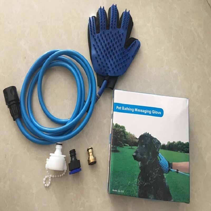 gant de toilettage contenu du paquet