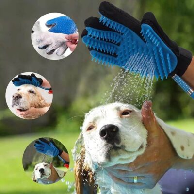 gant de toilettage - kit de bain