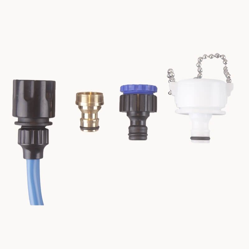 gant de toilettage - raccords d'eau