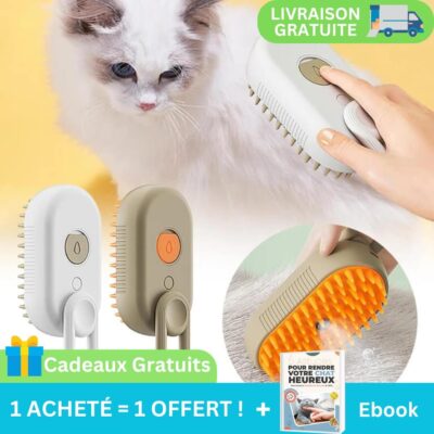 brosse à chat - offre marketing une brosse achetée = une brosse offerte