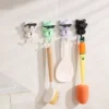 porte manteau mural chat cartoon - brosses de bain
