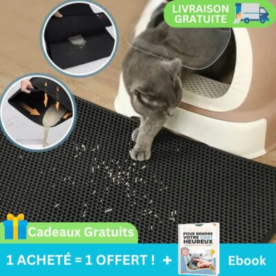 tapis chat litière - offre marketing un tapis acheté = un tapis offert avec une livraison gratuite