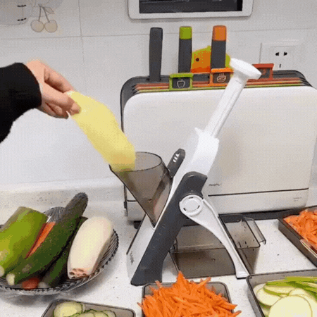Mandoline manuelle multifonction - système de sécurité intégré pour protéger les doigts